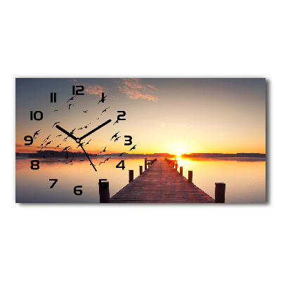 Horloge horizontale Coucher de soleil