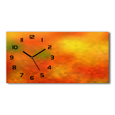 Horloge horizontale Triangles abstraits
