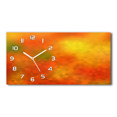 Horloge horizontale Triangles abstraits
