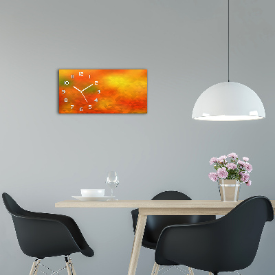 Horloge horizontale Triangles abstraits