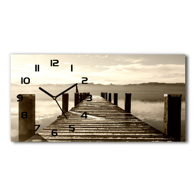 Horloge horizontale Jetée en bois
