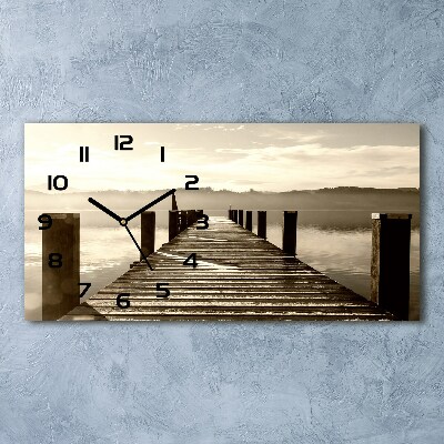 Horloge horizontale Jetée en bois