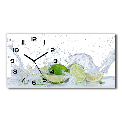 Horloge horizontale Citrons et eau