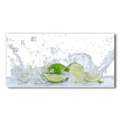 Horloge horizontale Citrons et eau