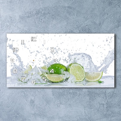 Horloge horizontale Citrons et eau
