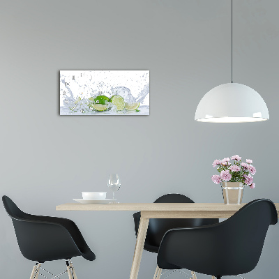 Horloge horizontale Citrons et eau