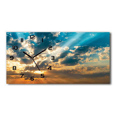 Horloge horizontale Ciel couchant