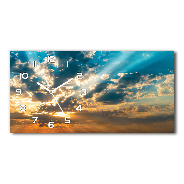 Horloge horizontale Ciel couchant