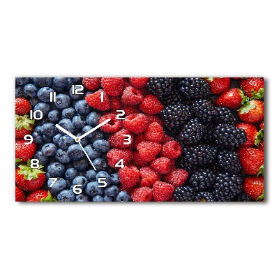 Horloge murale horizontale Fruits de la forêt