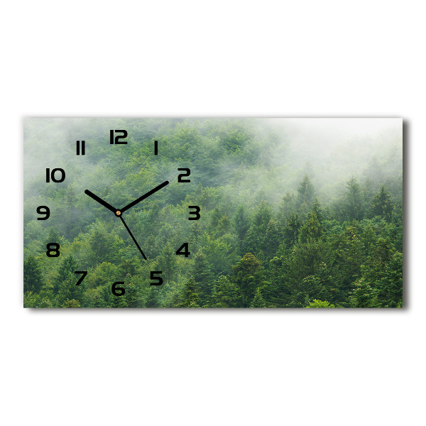 Horloge rectangulaire horizontale Forêt mystérieuse