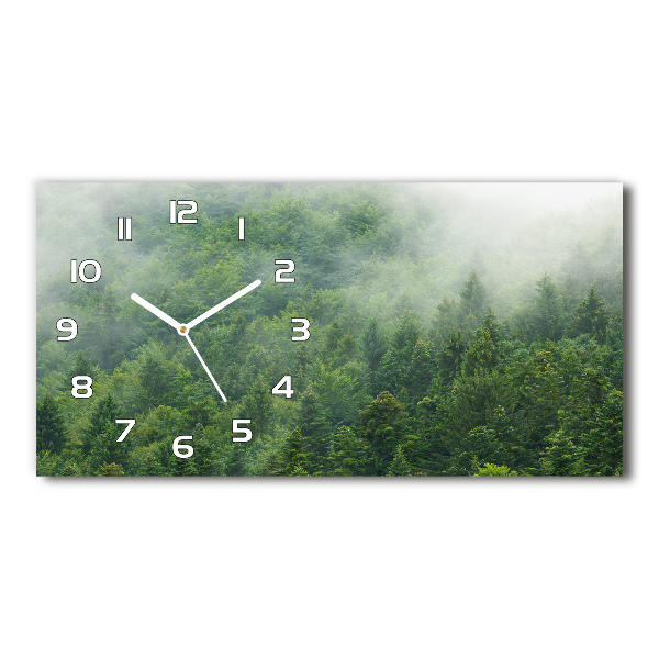 Horloge rectangulaire horizontale Forêt mystérieuse