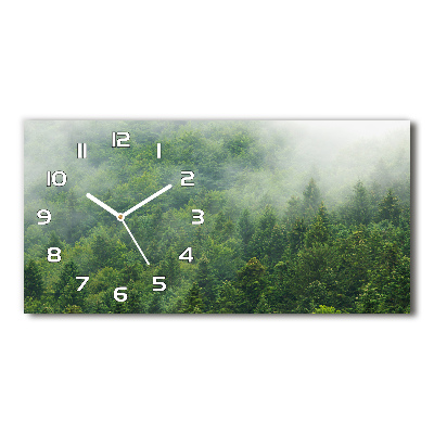 Horloge rectangulaire horizontale Forêt mystérieuse