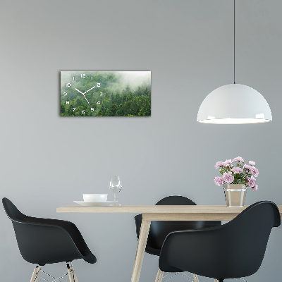 Horloge rectangulaire horizontale Forêt mystérieuse