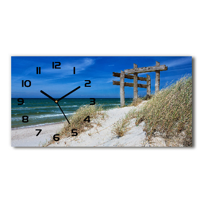 Horloge murale horizontale Dunes en bord de mer