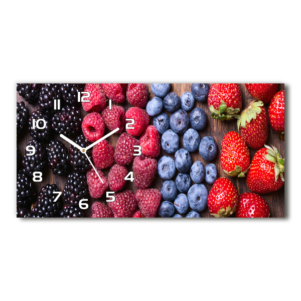 Horloge murale horizontale Fruits des bois