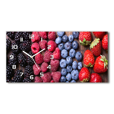 Horloge murale horizontale Fruits des bois