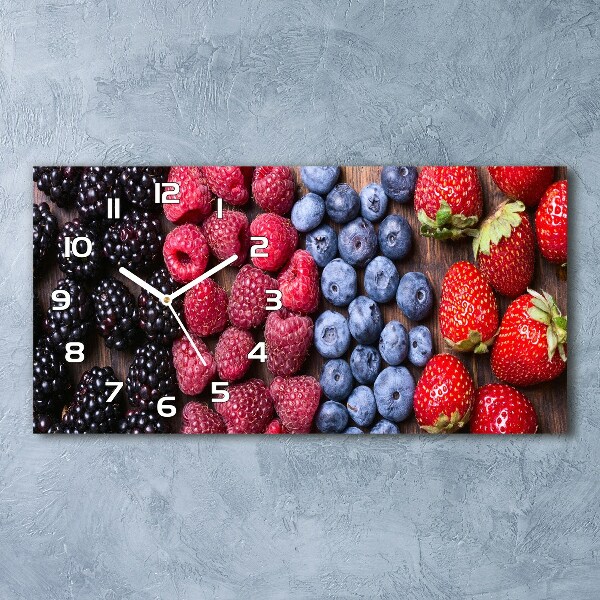 Horloge murale horizontale Fruits des bois