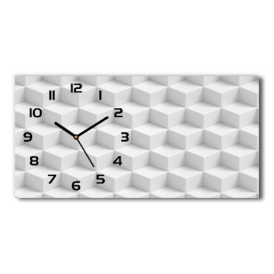 Horloge rectangulaire horizontale Abstrait 3D