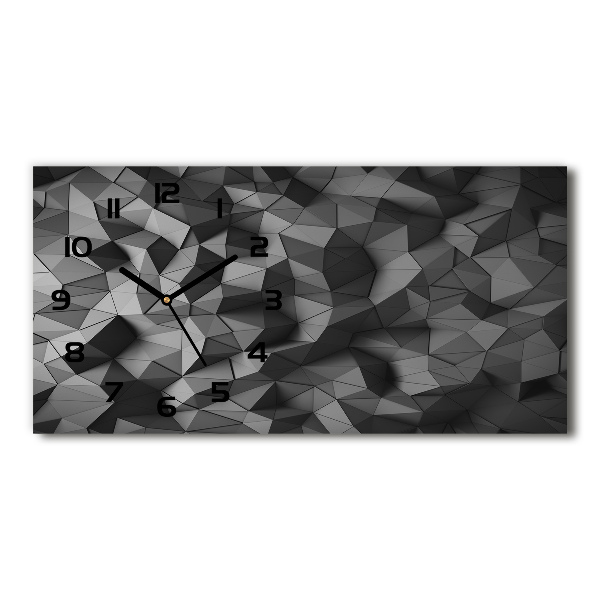 Horloge murale horizontale Fond abstrait 3D