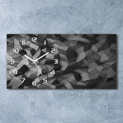 Horloge murale horizontale Fond abstrait 3D