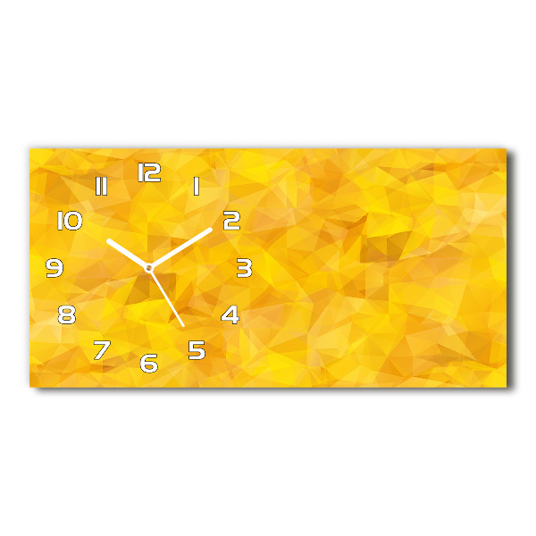 Horloge horizontale en verre Triangles abstraits