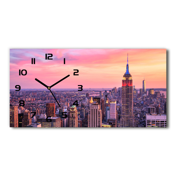 Horloge horizontale New York Ouest