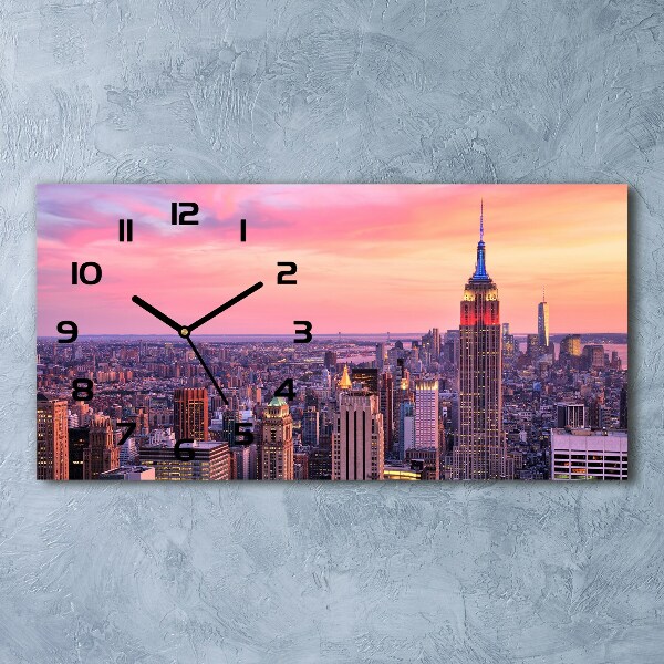 Horloge horizontale New York Ouest