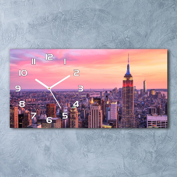 Horloge horizontale New York Ouest