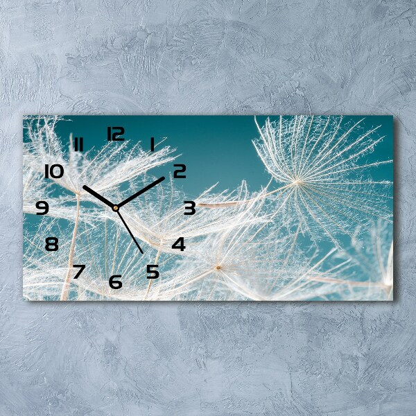 Horloge horizontale en verre Graines de souffleur