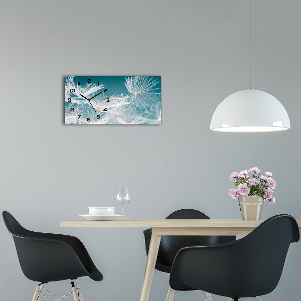 Horloge horizontale en verre Graines de souffleur
