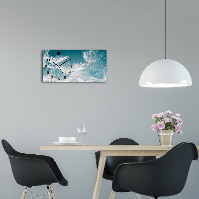 Horloge horizontale en verre Graines de souffleur