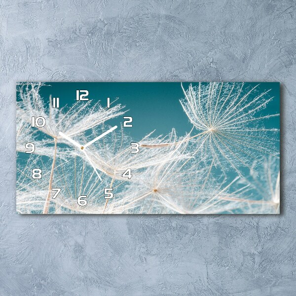 Horloge horizontale en verre Graines de souffleur