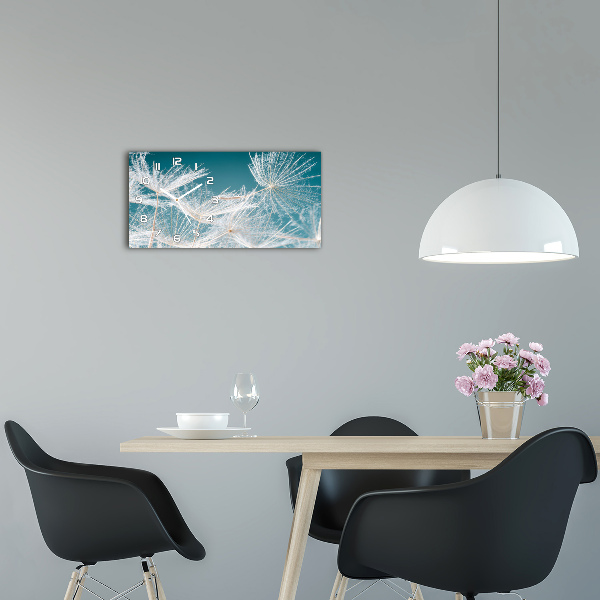 Horloge horizontale en verre Graines de souffleur