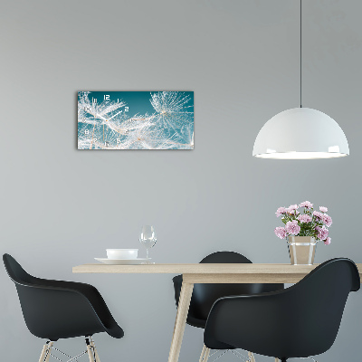 Horloge horizontale en verre Graines de souffleur