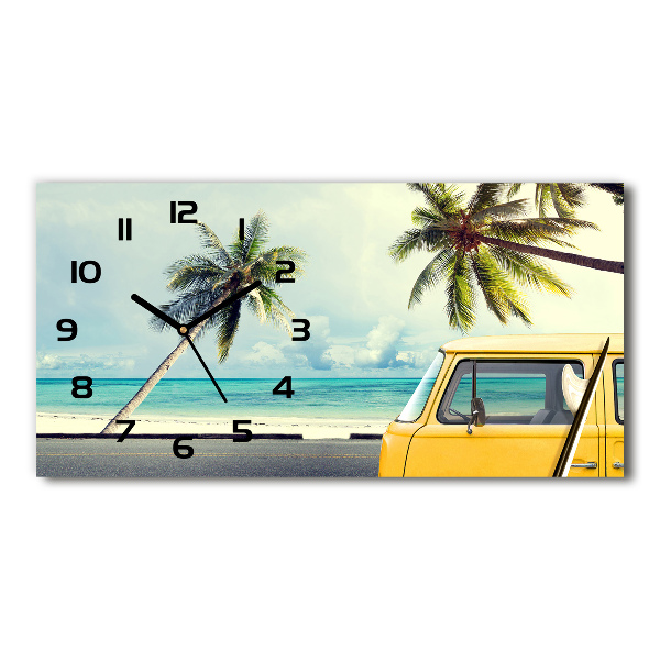Horloge horizontale Fourgon de plage