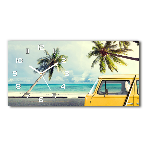 Horloge horizontale Fourgon de plage