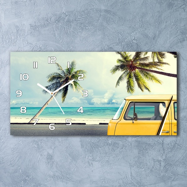 Horloge horizontale Fourgon de plage
