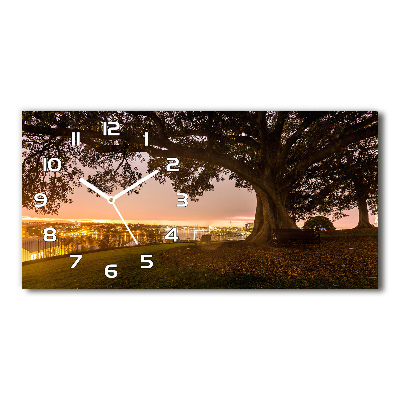 Horloge rectangulaire horizontale Vieil arbre