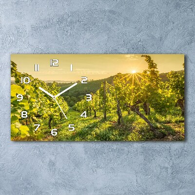 Horloge horizontale Vignoble