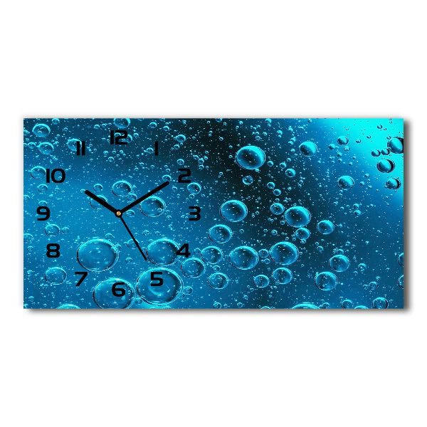 Horloge horizontale Bulles sous l'eau