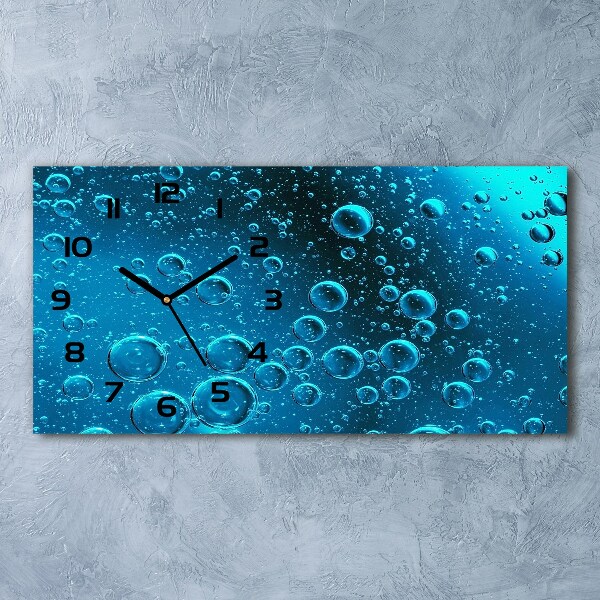 Horloge horizontale Bulles sous l'eau