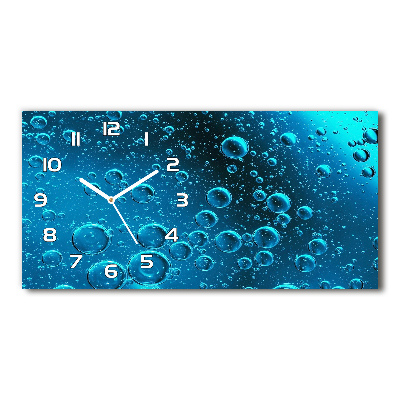 Horloge horizontale Bulles sous l'eau