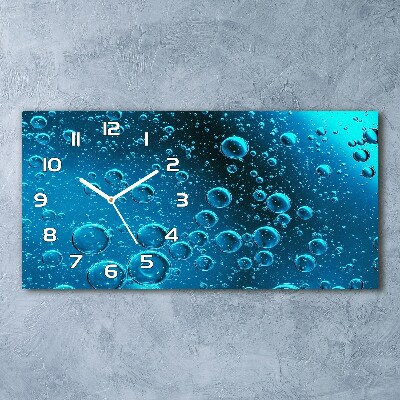 Horloge horizontale Bulles sous l'eau