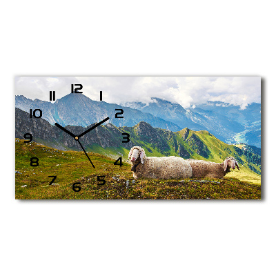 Horloge horizontale Moutons dans les Alpes