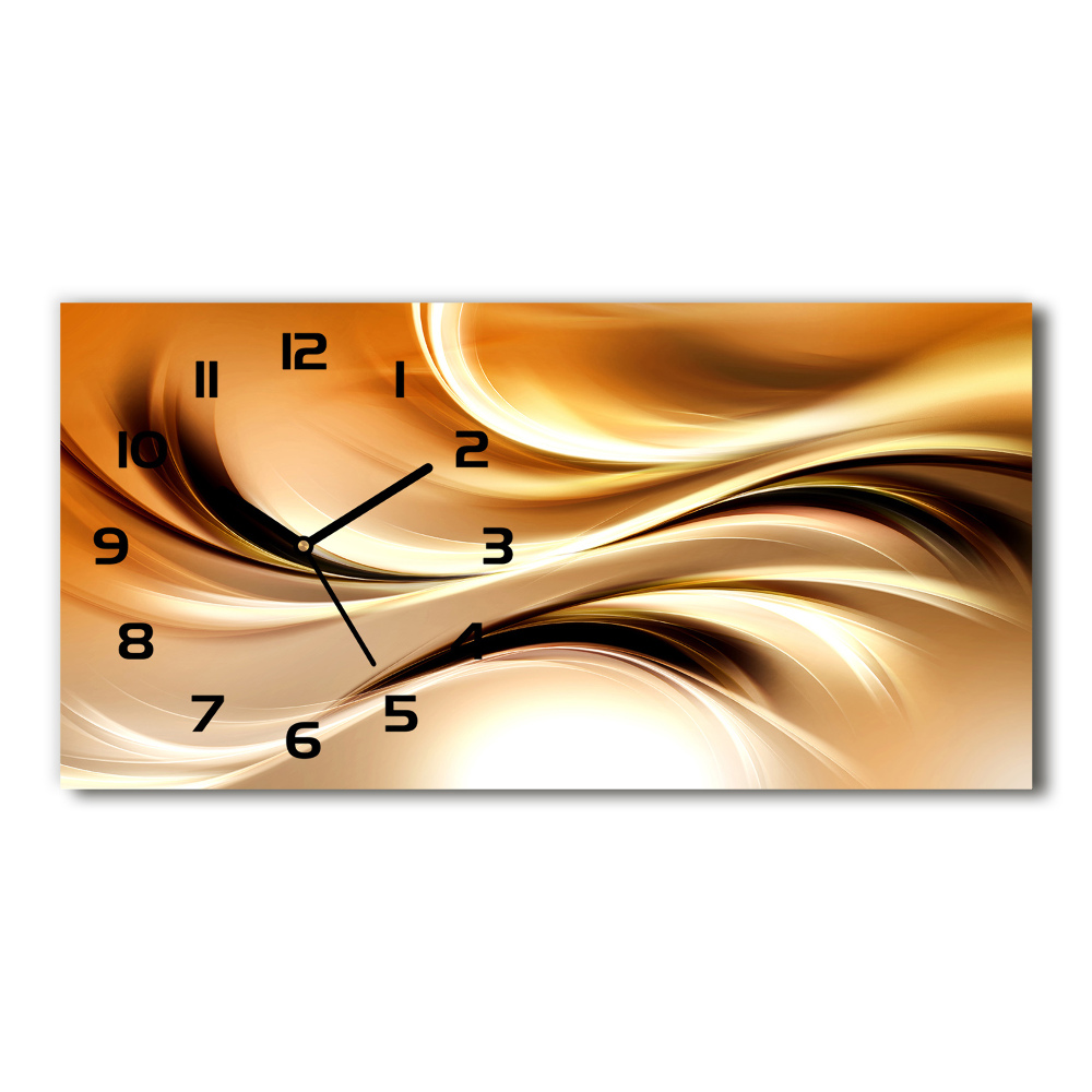 Horloge rectangulaire horizontale Vagues abstraites