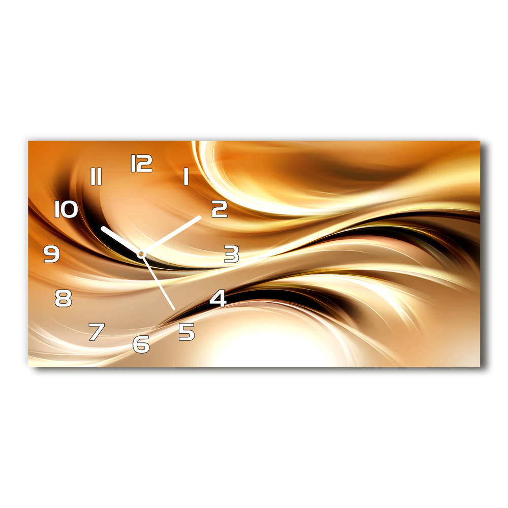 Horloge rectangulaire horizontale Vagues abstraites