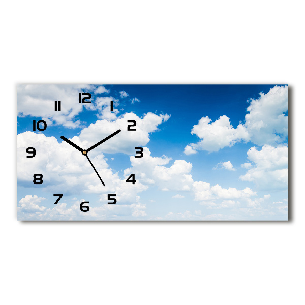 Horloge horizontale Nuages dans le ciel