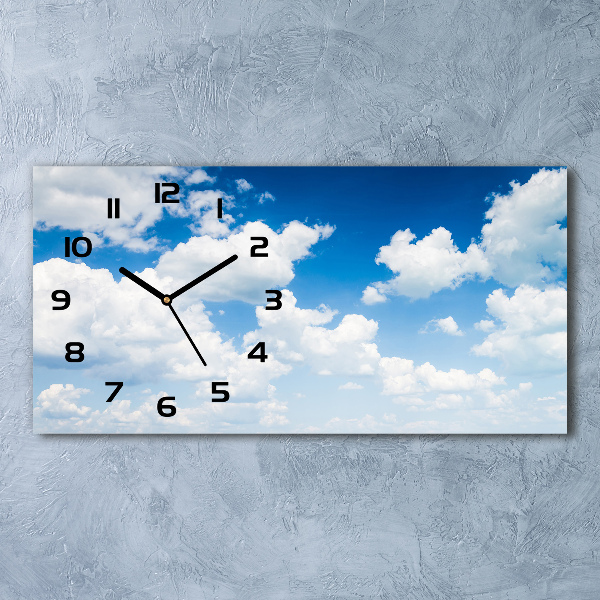 Horloge horizontale Nuages dans le ciel