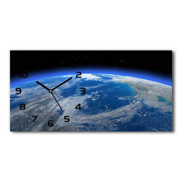 Horloge horizontale Planète Terre