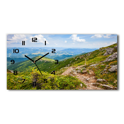 Horloge horizontale Collines verdoyantes